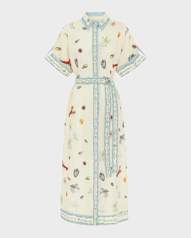 Sandy Embroidered Shirtdress